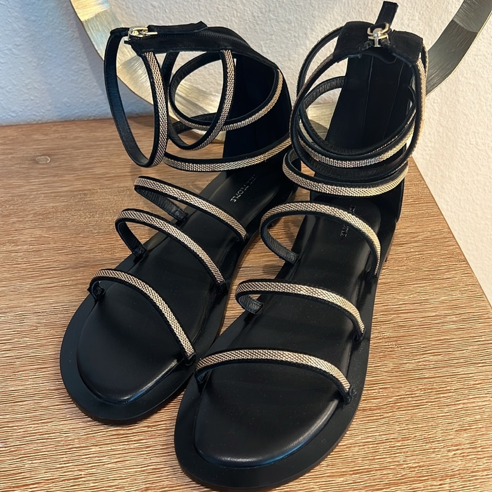 nib FREE PEOPLE Theia Gladiator Sandals in BLACK